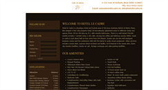 Desktop Screenshot of hotellecadre.in
